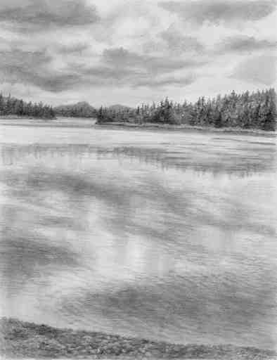 394x512 Landscape Gallery Drawing Painting - Landscape Drawing Images