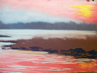 400x300 Pastel Painting For Beginners Step - Landscape Pastel Drawing