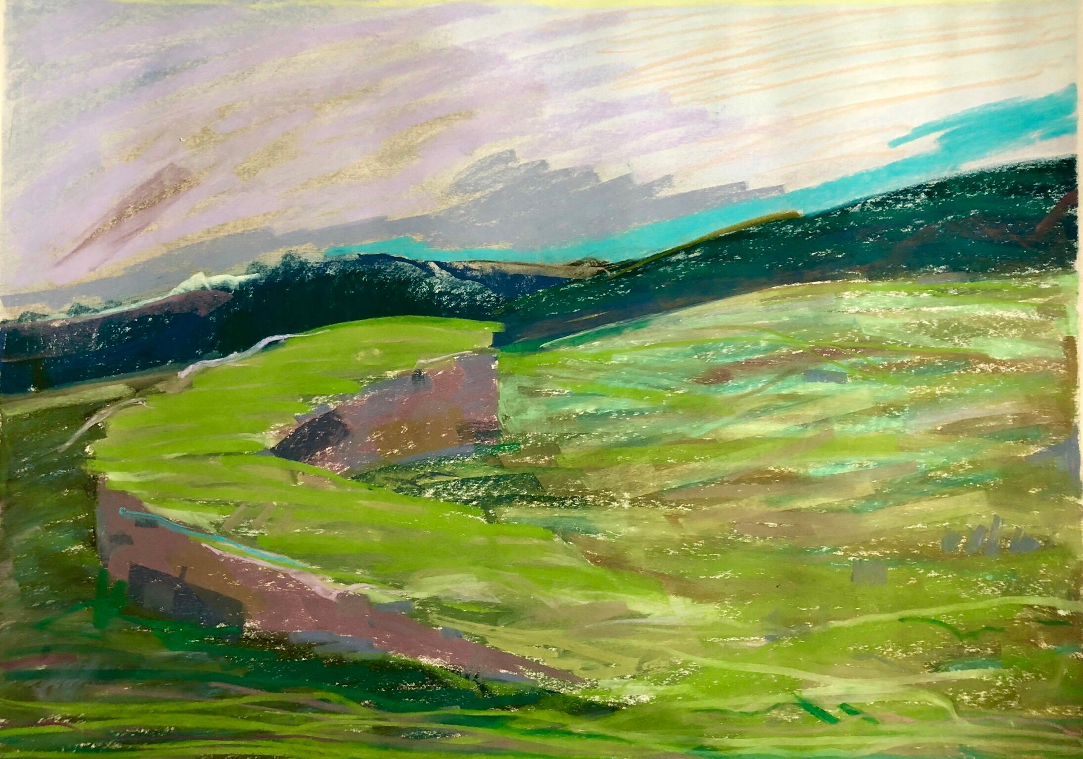 2190x1535 dennis leon - Landscape Pastel Drawing
