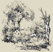 185x180 How To Draw Landscapes - Landscape Pen Drawing