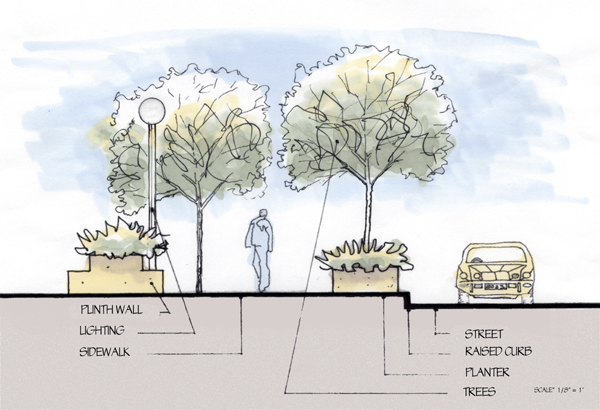 600x410 Mark Susser Landscape Graphics - Landscape Section Drawing