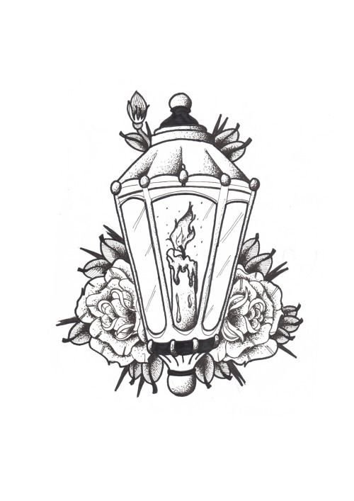 500x707 Lantern Tattoos Designs - Lantern Drawing