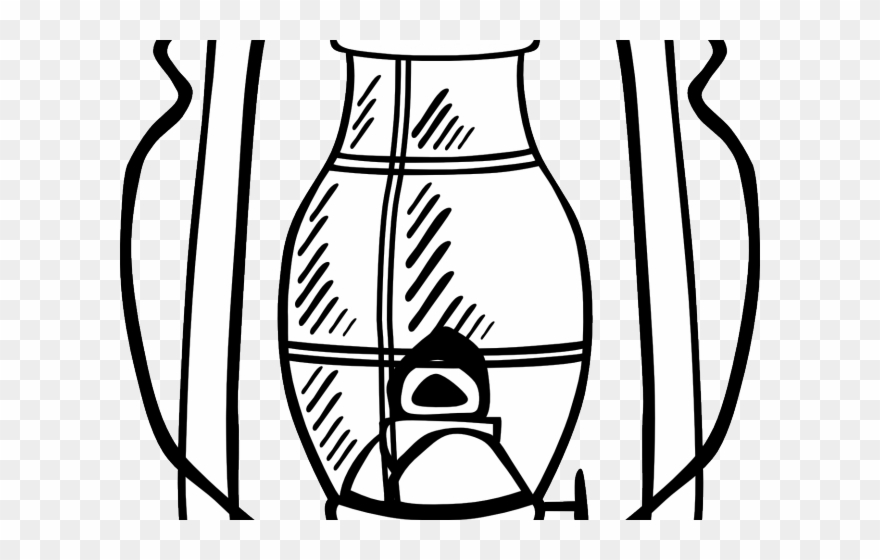 880x560 Oil Lamp Clipart - Lantern Drawing