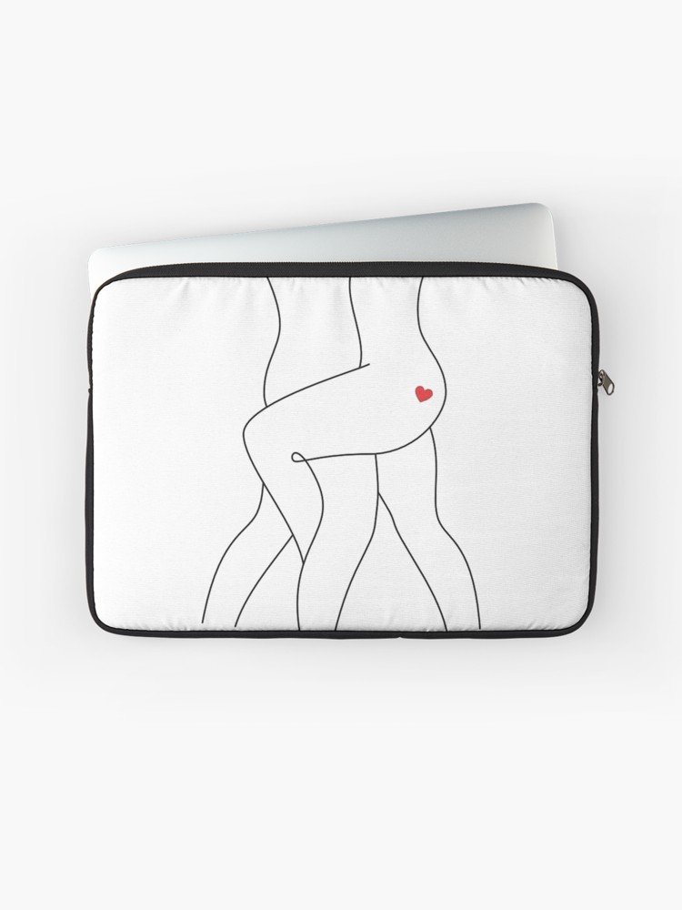 750x1000 minimalistic drawing heart laptop sleeve - Laptop Drawing