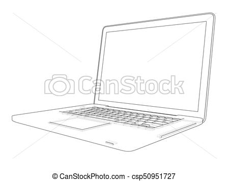 450x356 huge collection of 'laptop line drawing' download more than - Laptop Line Drawing