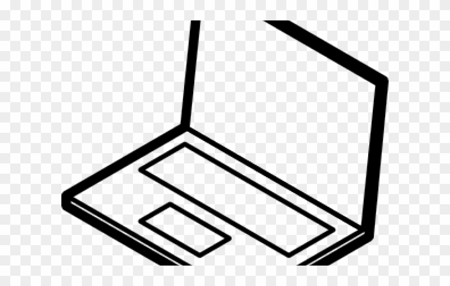 880x560 Laptop Clipart Line Drawing - Laptop Line Drawing