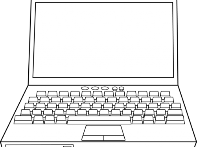 Laptop Line Drawing at PaintingValley.com | Explore collection of ...