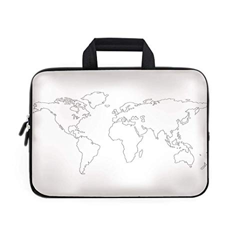 466x466 map laptop carrying bag sleeve,neoprene sleeve case - Laptop Line Drawing