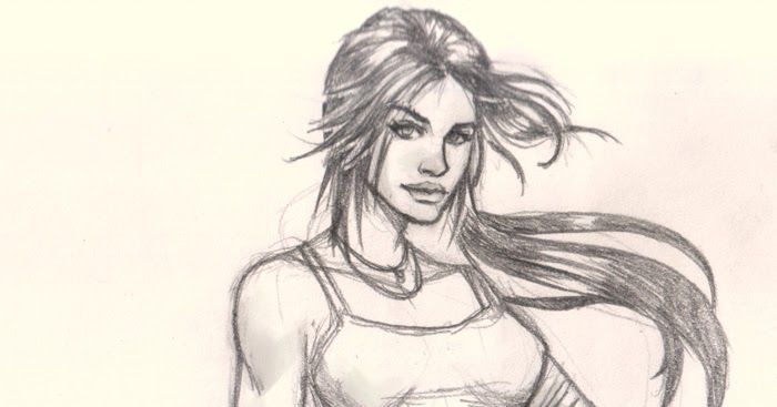 700x367 How To Draw Woman Body Lara Croft - Lara Croft Drawing