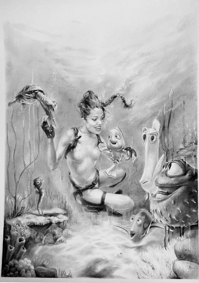 634x900 Lara Croft And Nemo Featured - Lara Croft Drawing