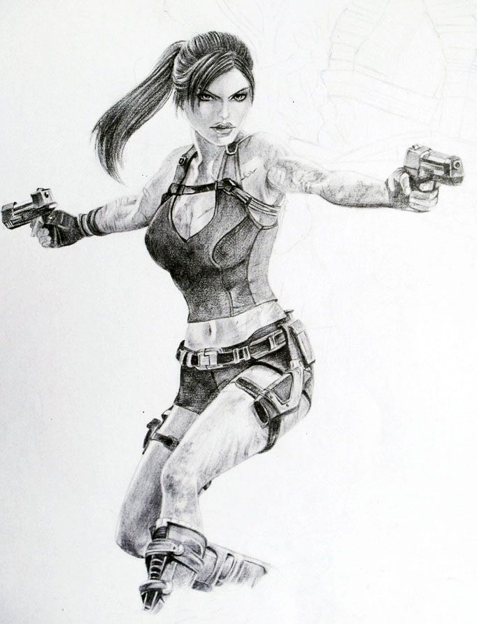 682x892 tomb raider underworld, lara croft drawing tattoos tomb raider - Lara Croft Drawing