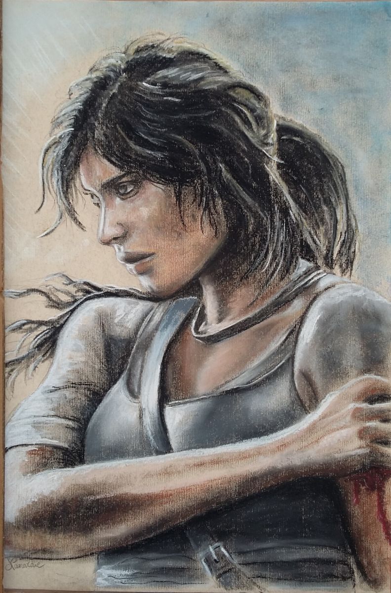 792x1200 Lara Croft Drawing - Lara Croft Drawing