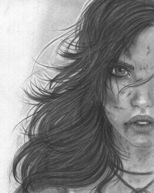 500x629 Lara Croft Drawing Discovered - Lara Croft Drawing