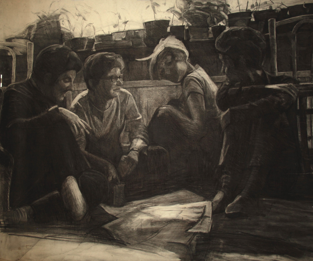 1250x1043 Friends - Large Drawings