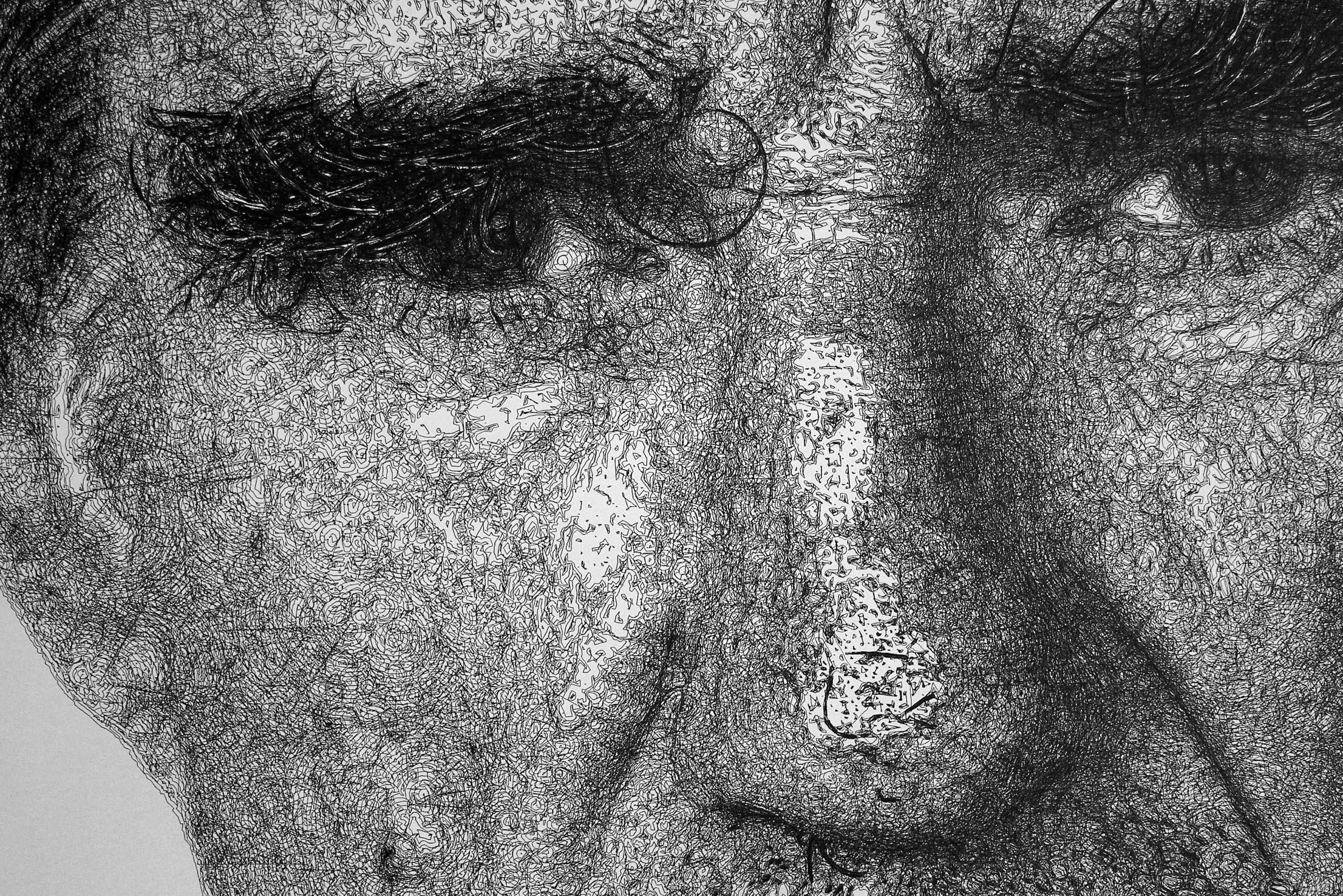 2212x1475 Large Scale Pen And Ink Drawing - Large Drawings