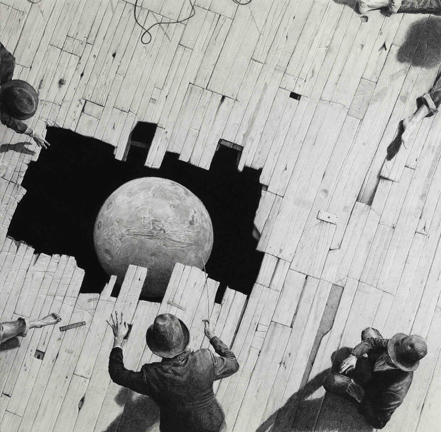 1500x1470 Large Scale Graphite Drawings Of Surreal Adventures, Dreamers - Large Drawings