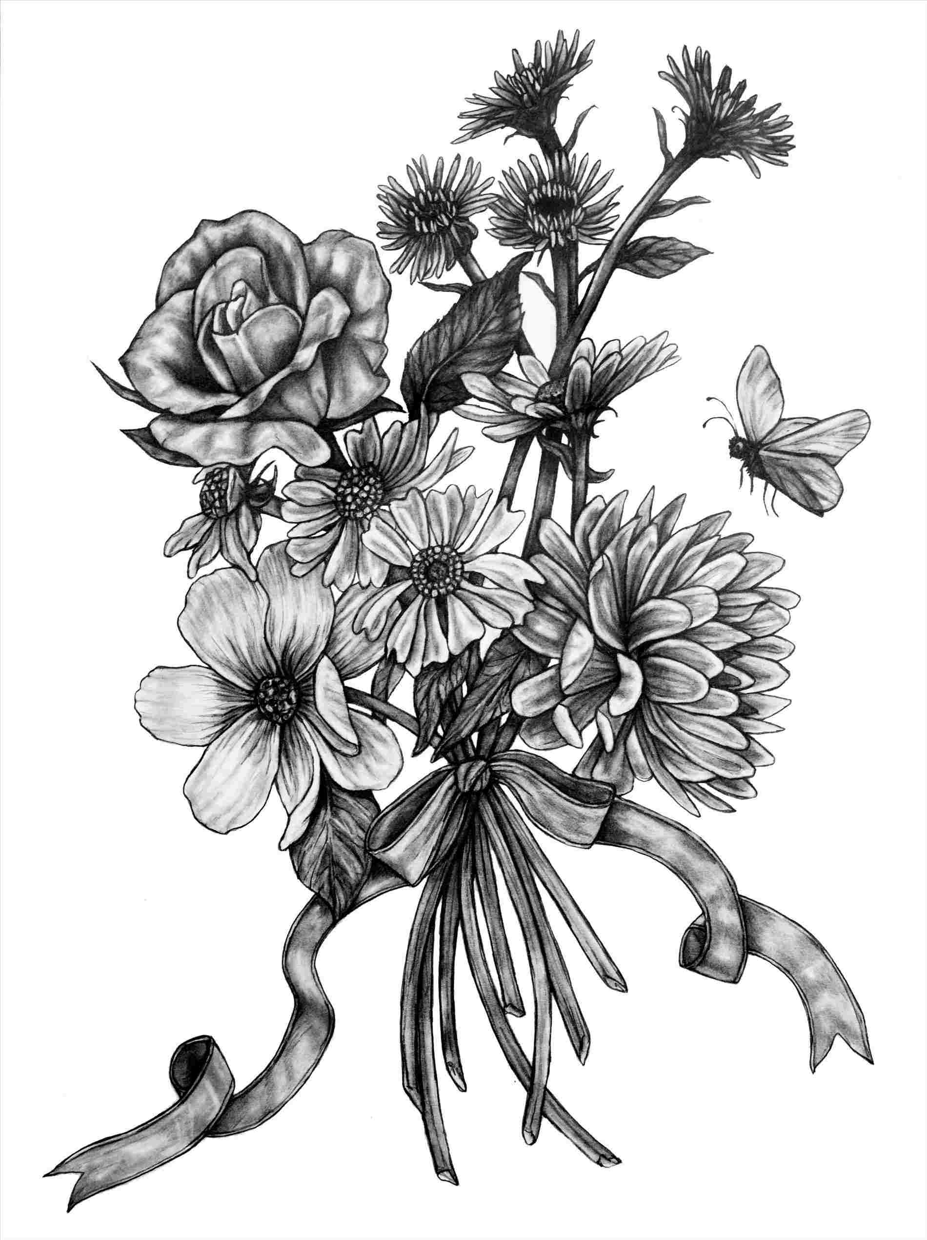 1900x2541 Drawings Of Flowers And Butterflies - Large Flower Drawing