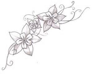 300x239 larkspur tattoo drawings - Larkspur Flower Drawing