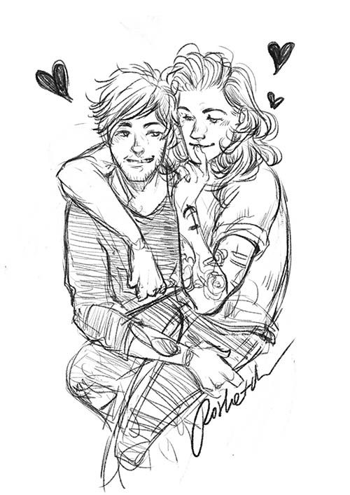 500x707 Larry Stylinson Fanart + Zayn Larry - Larry Stylinson Drawings