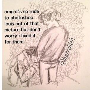 304x304 Larry Fanart On Twitter That Drawing Of Harry's Bum And Louis - Larry Stylinson Drawings