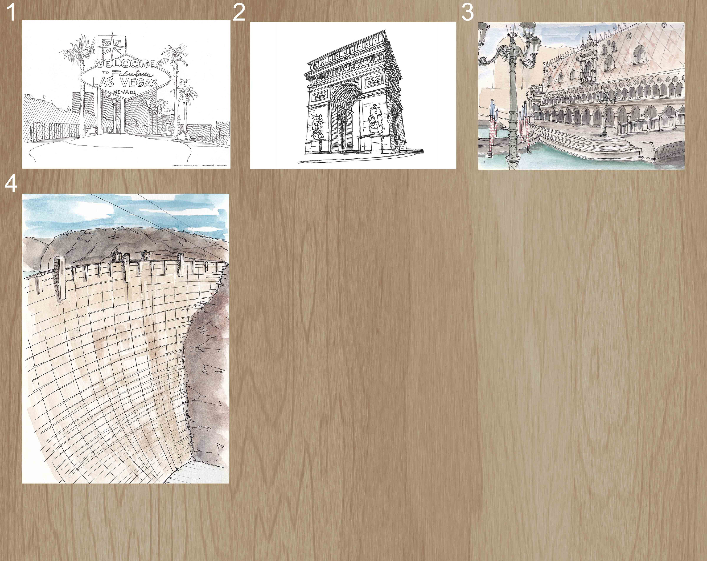 3000x2384 las vegas nevada - Las Vegas Drawing