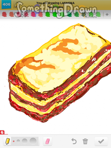 392x522  - Lasagna Drawing