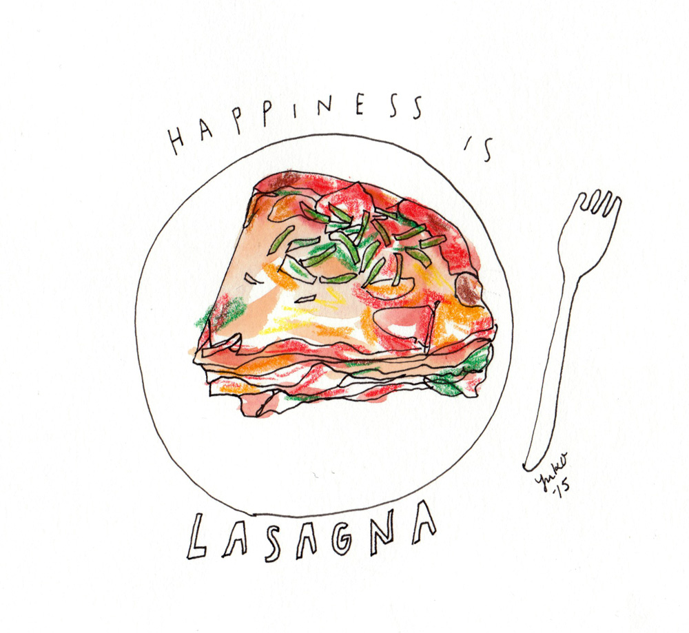 1000x919 day happiness is lasagna honeyberry diary - Lasagna Drawing