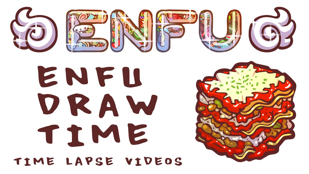 1280x720 enfu draw time italian food lasagna - Lasagna Drawing