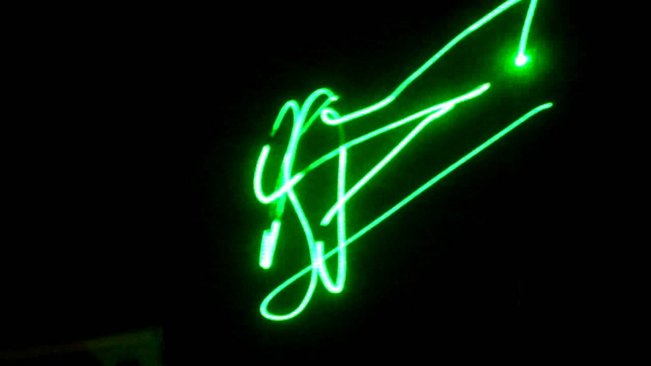 1280x720 mid air drawing to laser first test - Laser Drawing