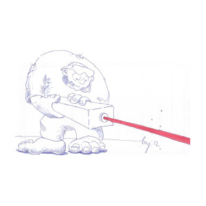 300x300 ogre with laser cartoon drawing - Laser Drawing