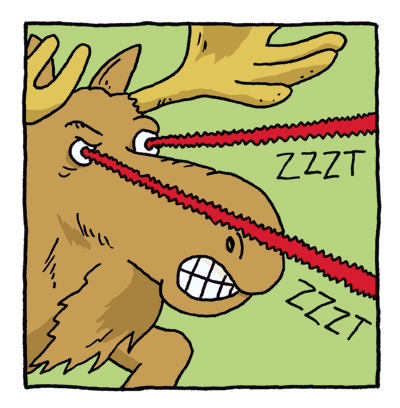 400x408 the art of moose drawing doug savage - Laser Drawing