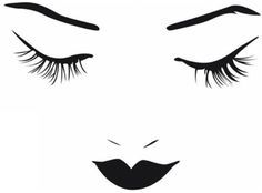 236x174 image result for lashes drawing gender reveal face art, art - Lashes Drawing