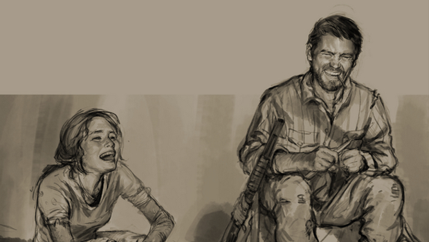 620x350 Early Concept For The Last Of Us Had All Women Infected - Last Of Us Drawing