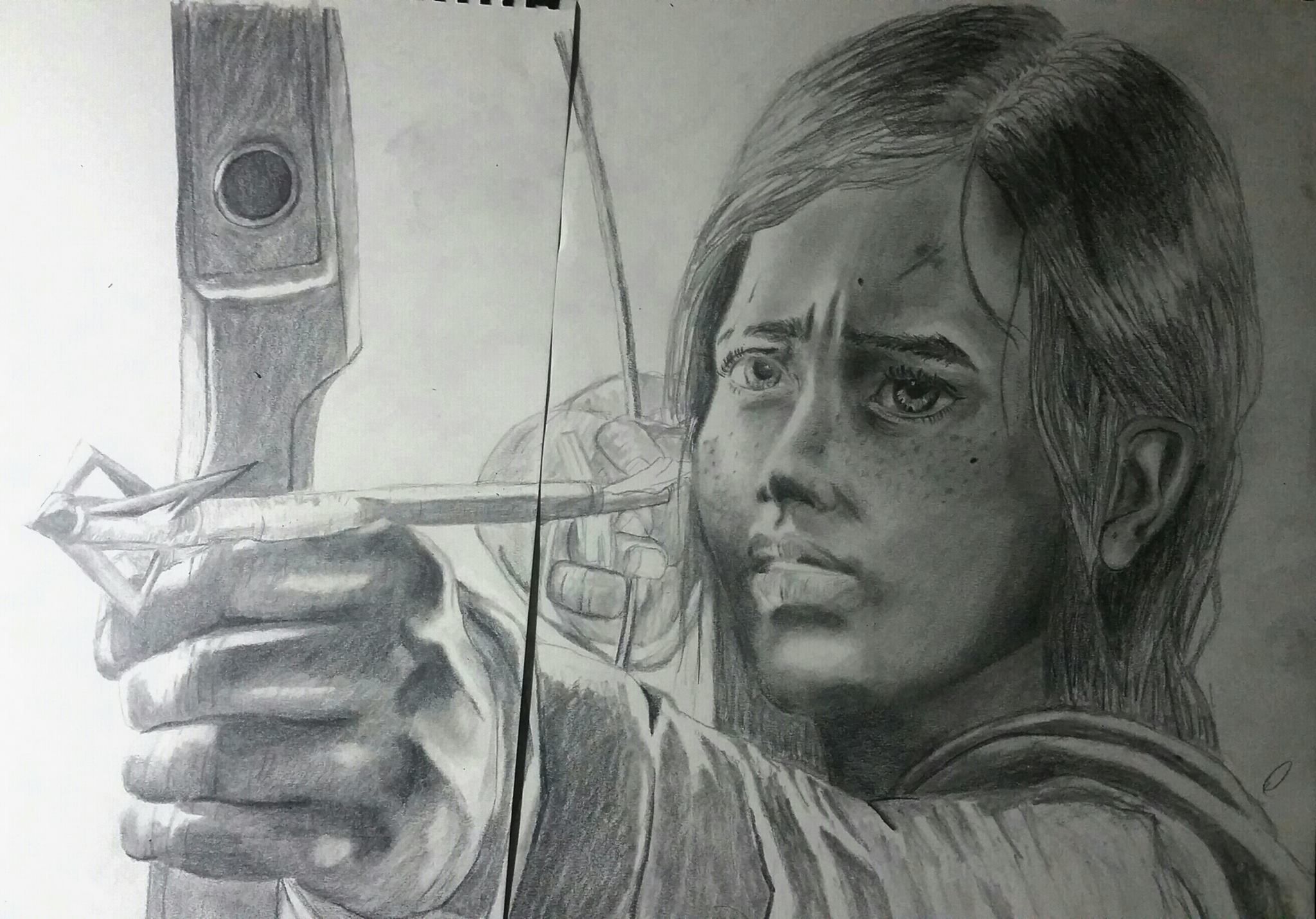 2048x1430 Hows The Drawing Of Ellie From The Last Of Us News Of Video - Last Of Us Drawing