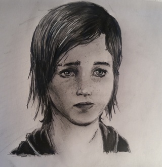 320x330 I Draw Ellie From The Last Of Us It Was Hard, But I Handle It - Last Of Us Drawing