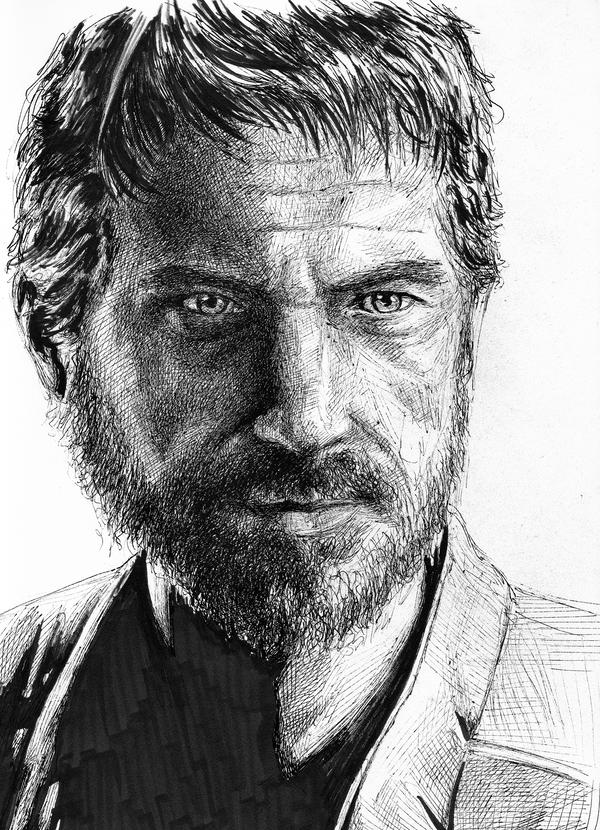 600x830 Joel - Last Of Us Drawing