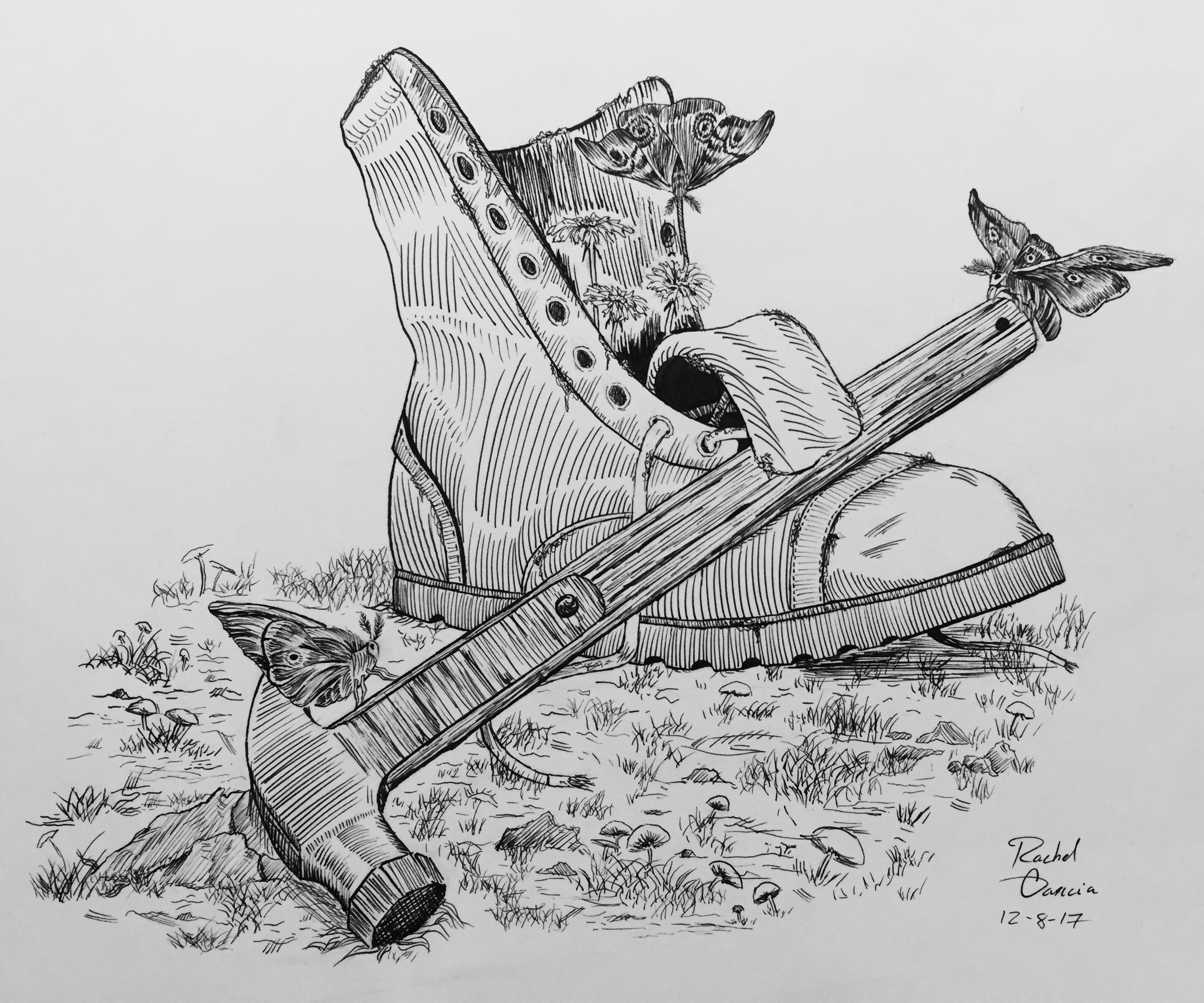 2847x2371 The Last Of Us Part Pen Drawing - Last Of Us Drawing