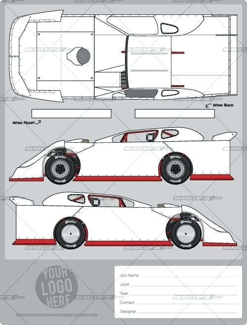 500x656 late model dirt track games - Late Model Drawing