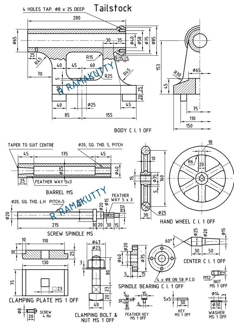 Lathe Drawing at Explore collection of Lathe Drawing