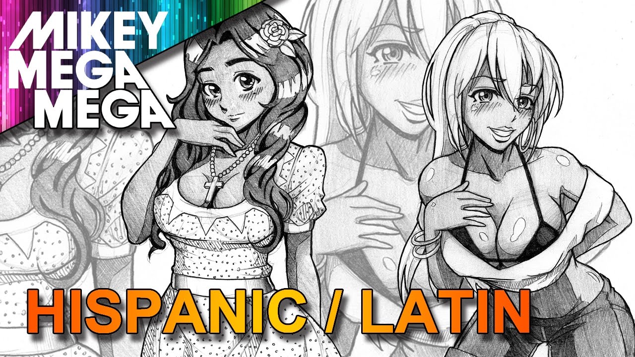 1280x720 how to draw south american latin hispanic girls in anime manga - Latin Drawings