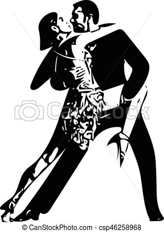 333x470 abstract illustration of latino dancing couple abstract drawing - Latino Drawings
