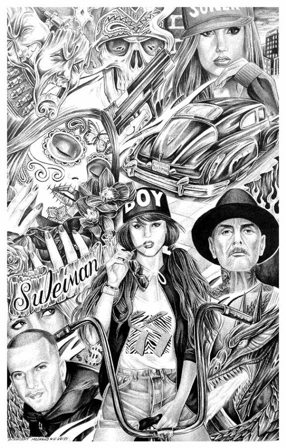 576x904 drawings cholo art, chicano art, mexican art - Latino Drawings