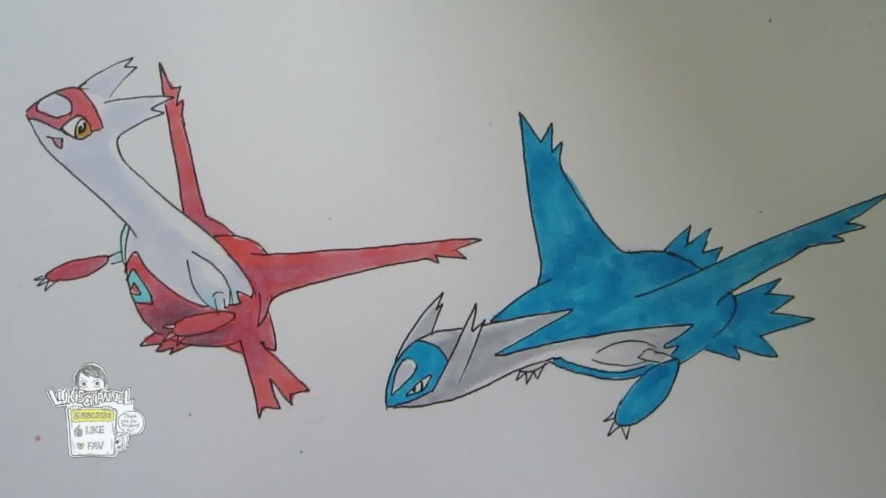 1280x720 How To Draw Pokemon No Latias, No Latios - Latios And Latias Drawing