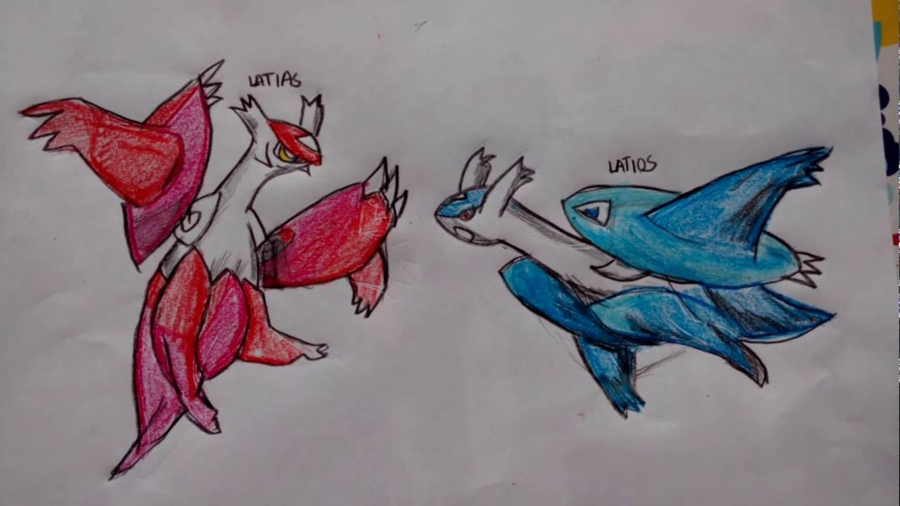 1280x720 Latias And Latios Drawing Mbk - Latios And Latias Drawing
