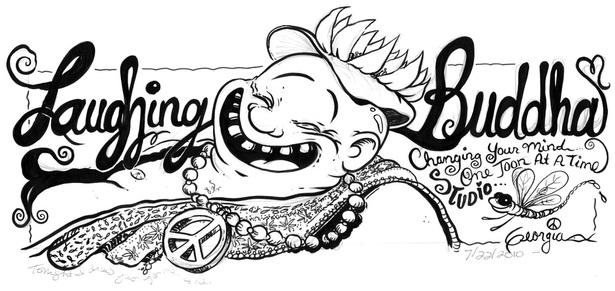 615x291 laughing buddha - Laughing Buddha Drawing