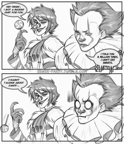400x462 Laughing Jack The Clown Tumblr - Laughing Jack Drawing