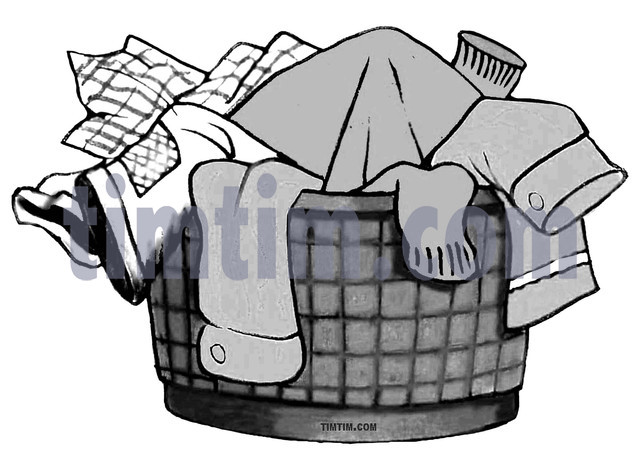 640x460 Free Drawing Of Laundry Basket Bw From The Category Building Home - Laundry Basket Drawing