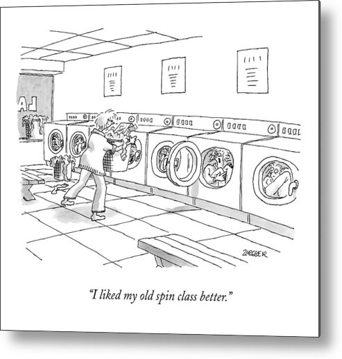 493x518 A Woman Is Seen Carrying A Laundry Basket Metal Print - Laundry Basket Drawing