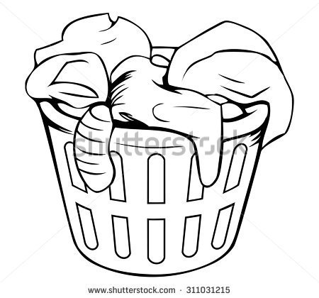 450x420 laundry basket stock images, royalty free images vectors, laundry - Laundry Drawings
