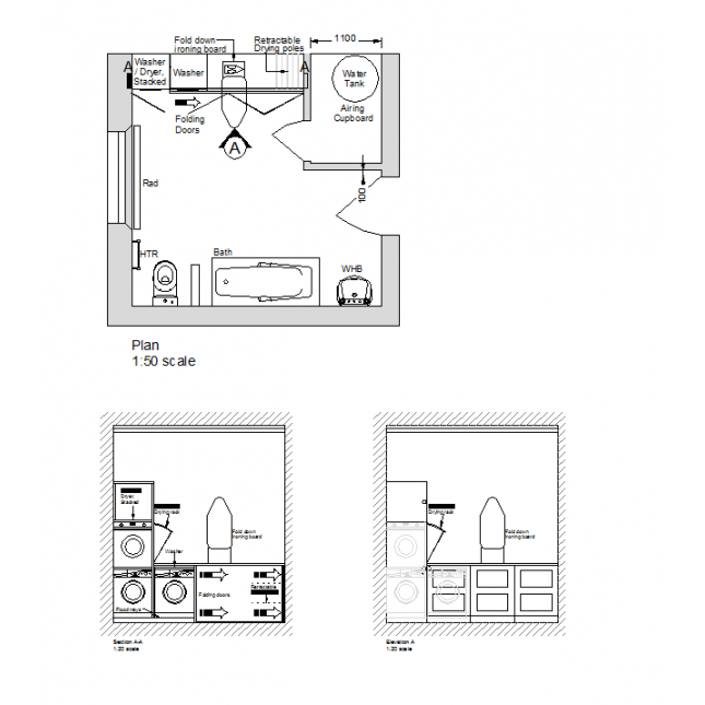 Washer Dryer Washing Machine Autocad Block  Download Autocad